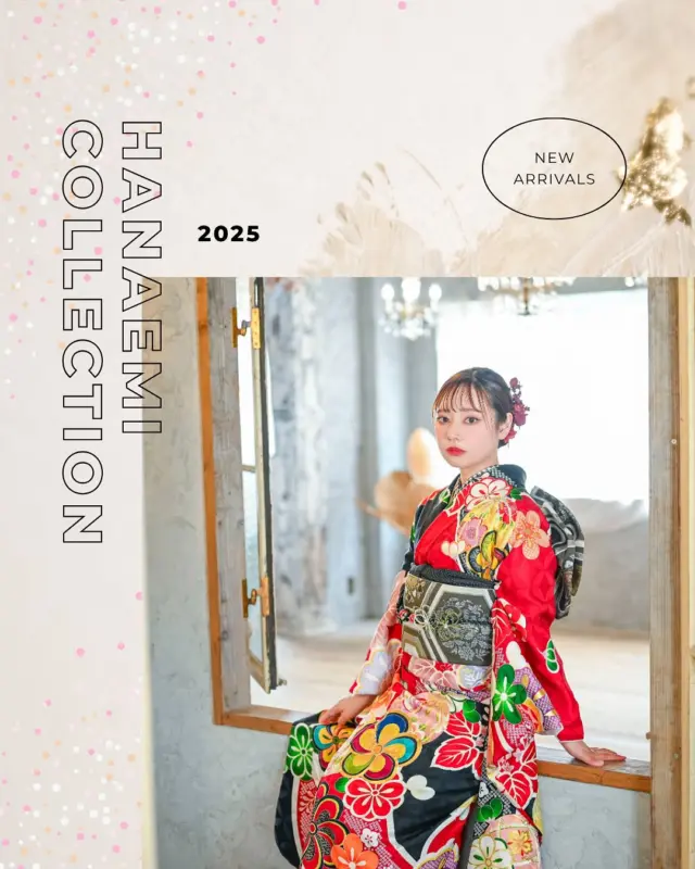 .
HANAEMI NEW COLLECTION🌹🖤
古典柄の王道の赤振袖に、和柄帯と千鳥格子の半衿で
クールな感じに✨
王道の中でも洗練された雰囲気に仕上げました🫧
.
Hair&Make&Styling：@hanaemi_kimono
Studio：@minmi_toyokawa
.

🏠：振袖レンタルハナエミ
▷愛知県豊川市豊川町遠通2-14 2階
▷0533-56-2831
▷9:30〜19:00
▷毎週水曜日定休
▷駐車場有
▷事前の予約が必要になります⚠️
▷予約方法：Web、TEL、公式ラインからお願いいたします
https://lin.ee/OUgM0V4
.
振袖レンタルハナエミでは
成人式の振袖レンタル、卒業式の卒業着物・袴のレンタルをはじめ
成人男性袴のレンタルも行っております✨
撮影スタジオも併設しているため、振袖や卒業袴等の
撮影のみのプランもございます
.
🌸振袖レンタルハナエミでは、専門のスタッフが
お振袖から小物まで一緒にコーディネートさせていただき
お客様にぴったりの1着をご提案します🌷
ぜひ一度お越しください！
.

ご予約はWeb、お電話受け付けております📞
詳細はHPでご確認ください😊
@minmi_toyokawa 
@hanaemi_kimono 
-———————————————————
#振袖 #振袖ヘア #成人式ヘア #成人式 #成人式前撮り #振袖レンタル #ママ振袖 #ママ振袖アレンジ #前撮り #フォトスタジオ #フォトスタジオ豊川#写真館