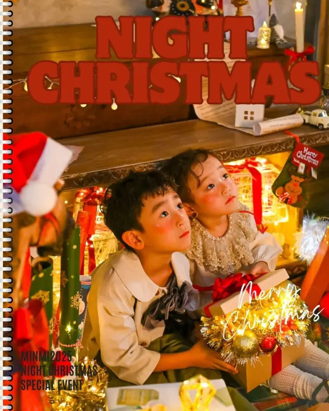 🎄✨Night Christmas撮影会✨🎄

お待たせいたしましたご予約方法のご案内です🎅

今回のイベントはミンミ会員様は1日早めのご案内となっております🙇‍♀️❤️
WEBからご予約いただき、ラインにお名前と会員書の写真をお送りください🙌

また新規のお客様は4日からご予約開始❣️
WEBからご予約後、ラインをご登録頂きトーク画面にお名前フルネームと、予約の日程を送信をお忘れなく！

⚠️ラインの送信がない場合予約が完了されません。ご注意ください⚠️

🌙 平日　1日2枠限定の特別イベント！

ミンミ会員様は1日早くご予約をお取り頂けます😍🌟
🌟 会員様ご予約：11/3〜　17:30〜
🌟 一般ご予約：11/4〜  17:30〜

📅 撮影期間：11/10〜11/21（平日限定）
とっても人気なイベント＆撮影枠1日2枠と埋まりやすくなっております🙌 

📸料金:¥5500  3cut（LINEでのお渡し）

また、今回はプラス4400円で全データの購入が可能となっております！撮影できた分を全てお渡し‼️
全データを購入していただいた方は高画質でのお渡しができる、URLでのお写真を送らせて頂きます😌🎁

全データ購入して頂いた場合は、
様々なバリエーションでの撮影をさせて頂きます！🥰📸

例えば、、❓❗️
光るプレゼントボックスを持ってみたり、！？✨🎁
クリスマスツリーに飾りをしてみたり、！？🎄🪅
店内のライトを消してキラキラ光るライトの元で撮影してみたり、！？🌃
サンタさんの帽子を被ったり、！？🎅🫎
他にも色々なバリエーションでの撮影が可能🙆📸

また今回ご兄弟様がいらっしゃる方にはなんと特別なプランをご用意致しました！👏🏼🎁

¥15,600で
ご兄弟ショット、それぞれのお子様のソロショット　
どちらも撮影することができます❗️❗️
⚠️ご兄弟様でご予約される場合は予約枠を1つとっていただければ大丈夫です。

⚠️注意事項⚠️
・衣装レンタル、ヘアメイクは付いておりません
・お着替えスペースが無い為、お家から着てきていただいた衣装での撮影となります
・ご予約時間に少しでも遅れた場合ご予約をキャンセルさせて頂きますのでご協力お願い致します
・撮影時間が限られているため、お子様が万が一泣いている場合もお渡し対象となりますのでご了承ください
・再撮影はできません
・1人座りができないお子様は大人の方と撮影になります
・セレモニー撮影になる衣装やバースデーに関わる小物のの持ち込みはNGとなっておりますのでお願い致します

近々インスタライブするかも、！？
また年末には楽しいイベントを計画中です💟
インスタグラムやストーリーも要チェックです😉☑︎ 

フォトスタジオミンミ豊川店 #フォトスタジオミンミ #ナイトクリスマス撮影会 #ミンミナイトクリスマス2025 #豊川フォトスタジオ #豊橋フォトスタジオ #東三河フォトスタジオ #東三河カメラマン #東三河子ども写真館 #クリスマス撮影会 #ナイトフォト #ライトアップ撮影 #サンタさんのお手伝い #キッズフォト #ファミリーフォト #クリスマスフォト #期間限定イベント #平日限定撮影会 #夜のスタジオ撮影 #ナイトクリスマス2025