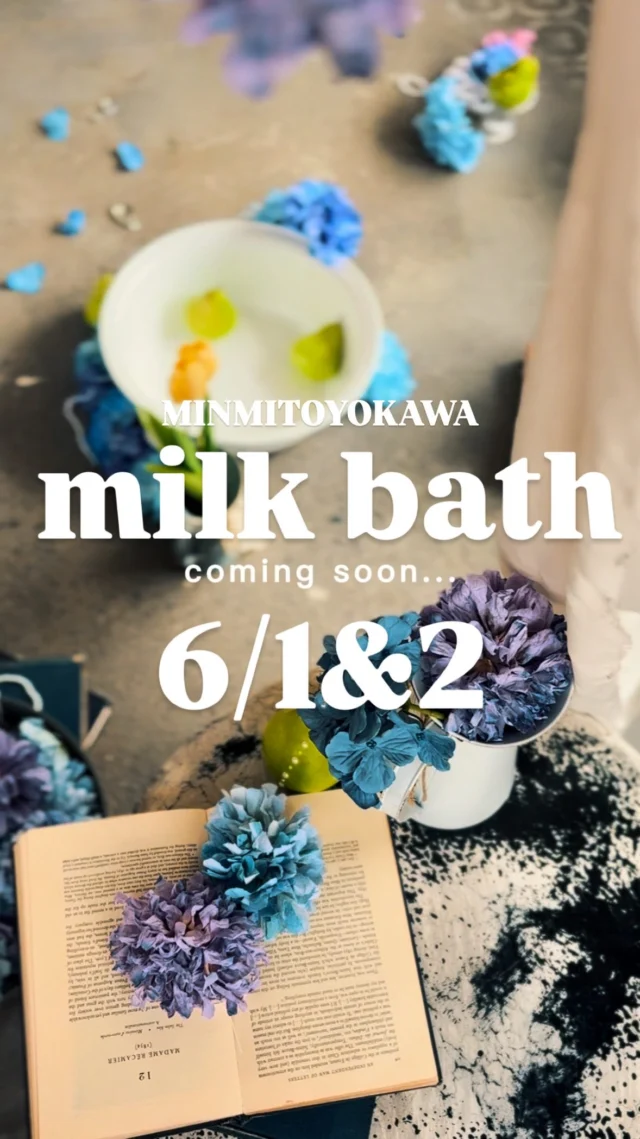 JUNE MILK BATH EVENT ☔️

近日公開のミルクバス撮影会💜🌧️

紫陽花に囲まれた
幻想的なミルクバス撮影会を開催します🫧

ころんと並ぶ小物や、
やわらかく差し込む光、
雨の日さえ愛しくなるような世界観を𓂃𓈒𓏸

毎年人気の6月イベント、
今年もとっておきの空間ができました💠

coming soon…

#紫陽花ミルクバス #ミルクバス撮影 #紫陽花フォト #6月撮影会 #ベビーフォト #キッズフォト #バースデーフォト #愛知フォトスタジオ #豊川フォトスタジオ #photo_studio_minmi #豊川ママ #愛知ママ #撮影会イベント #期間限定フォト #絵本みたいな世界 #幻想的フォト #アンティークフォト #ナチュラルフォト #淡色フォト #ファーストバースデー #成長記録フォト #バースデー記念 #ベビー撮影 #キッズ撮影 #フォトスタジオminmi